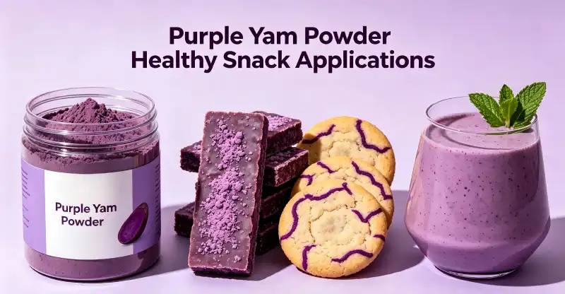 Can Purple Yam Ube Powder Boost the Appeal of Healthy Snacks?
